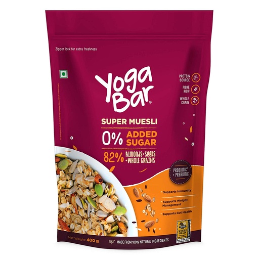 [8908005144618] Yoga Bar Muesli 400g Super No Sugar
