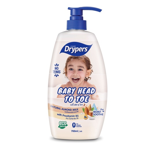 [503236] Drypers Baby Head to toe Almond 650ml