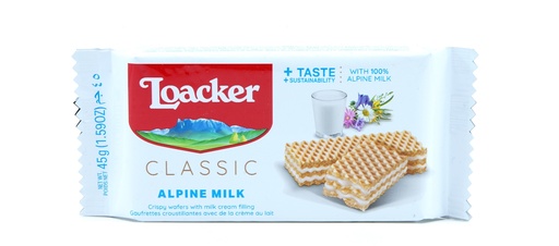 [452494] Loacker Classic Alpine Milk 45g