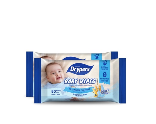 [502031] Drypers Baby Wipes Oats 80's