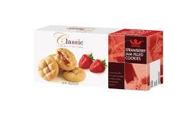 [451446] Tatawa Strawberry Jam Filled Cookies 130g Box