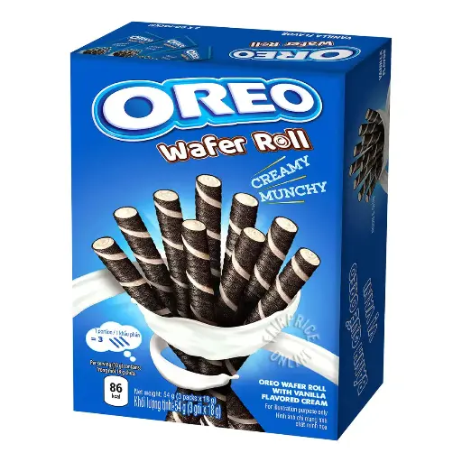 [452540] Oreo Wafer Roll Vanilla 54g
