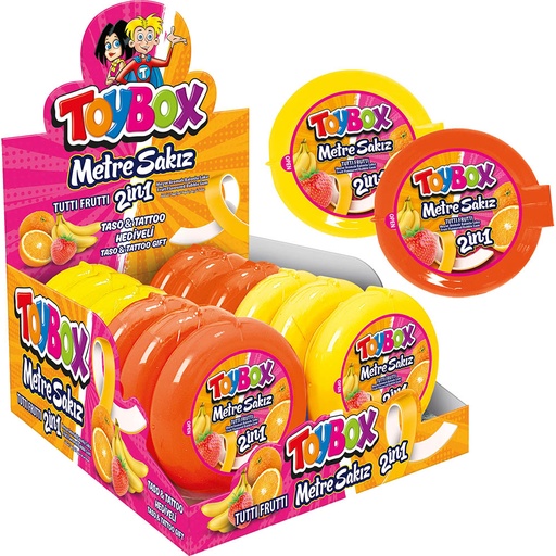 [456133] Toybox Gum Strip Tutti Frutti 28g