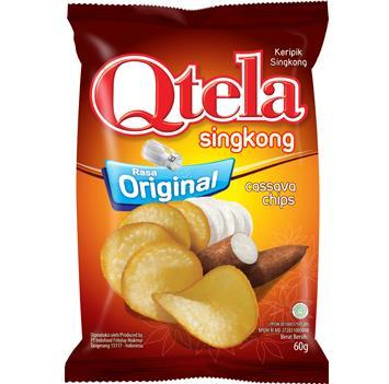 [453367] Qtela Cassava Chips 60g Original