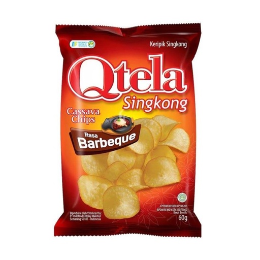 [453366] Qtela Cassava Chips 60g BBQ