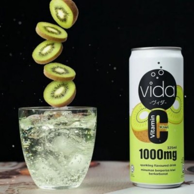 [408040] Vida Sparkling 325ml Kiwi