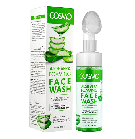 [531457] Cosmo Face Wash 175ml Aloe Vera Foaming
