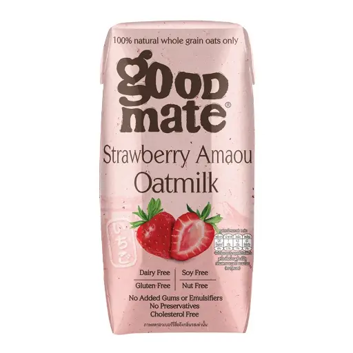 [105250] Goodmate Oat Milk 180ml Strawberry