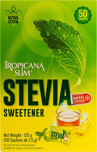 [315048] Tropicana Slim Sweetener Stevia 50's 125g