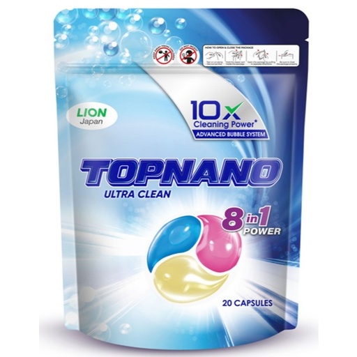 [610084] Top Detergent Capsule 240g Blue Ultra Clean